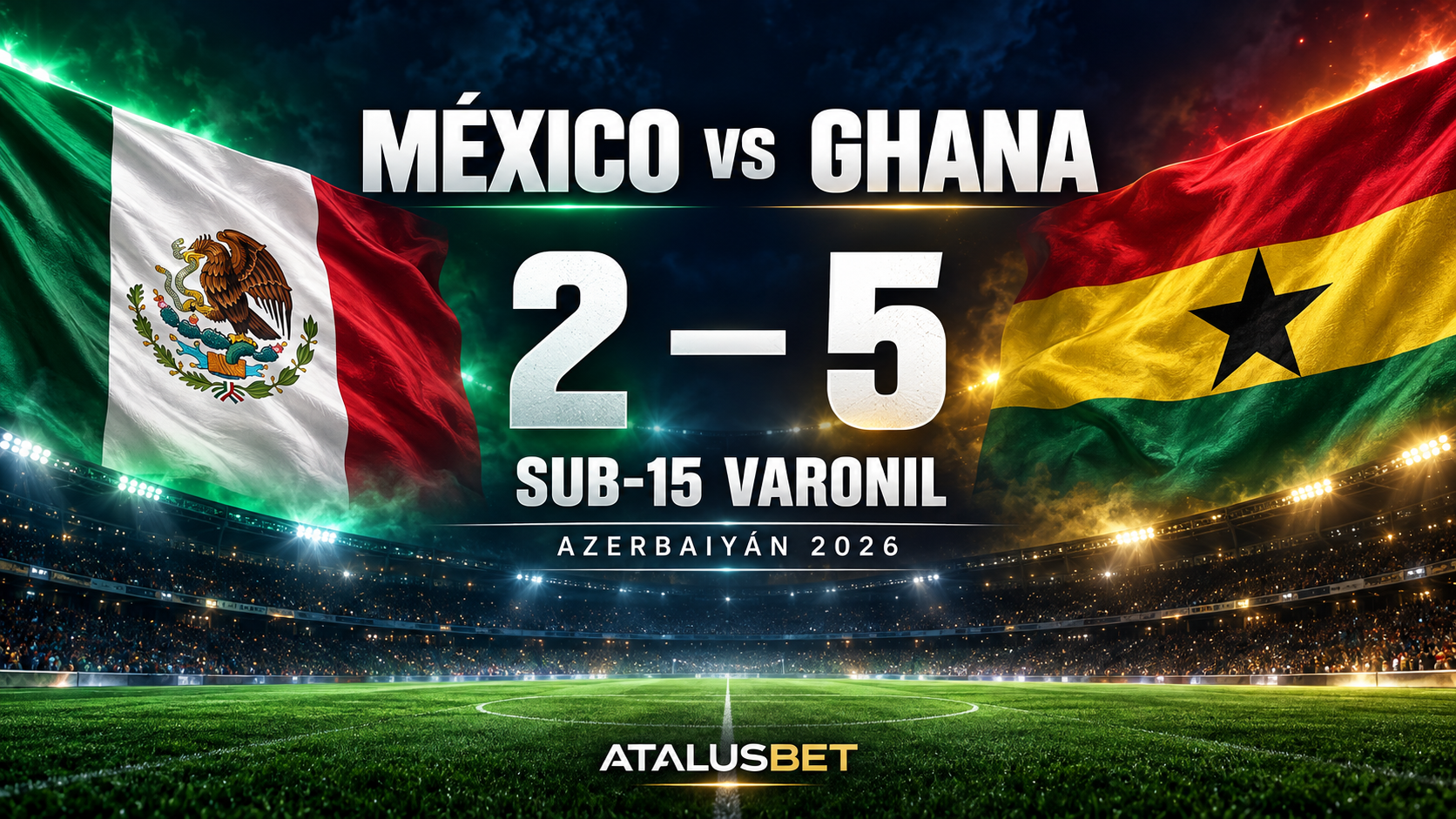 Del festejo al golpe: México Sub-15 vence a Rusia, pero Ghana le frena el sueño
