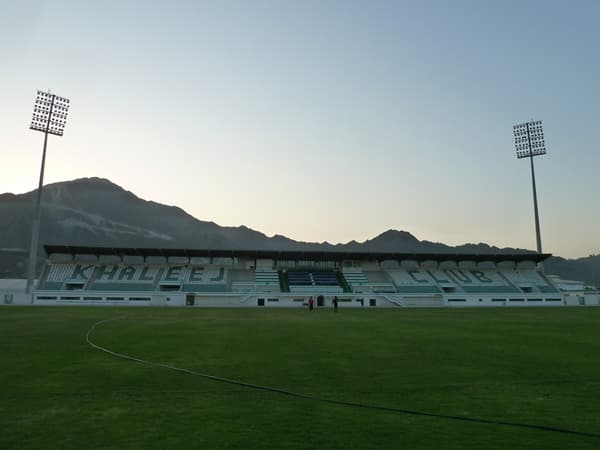 Imagen del estadio Saqr bin Mohammad al Qassimi Stadium